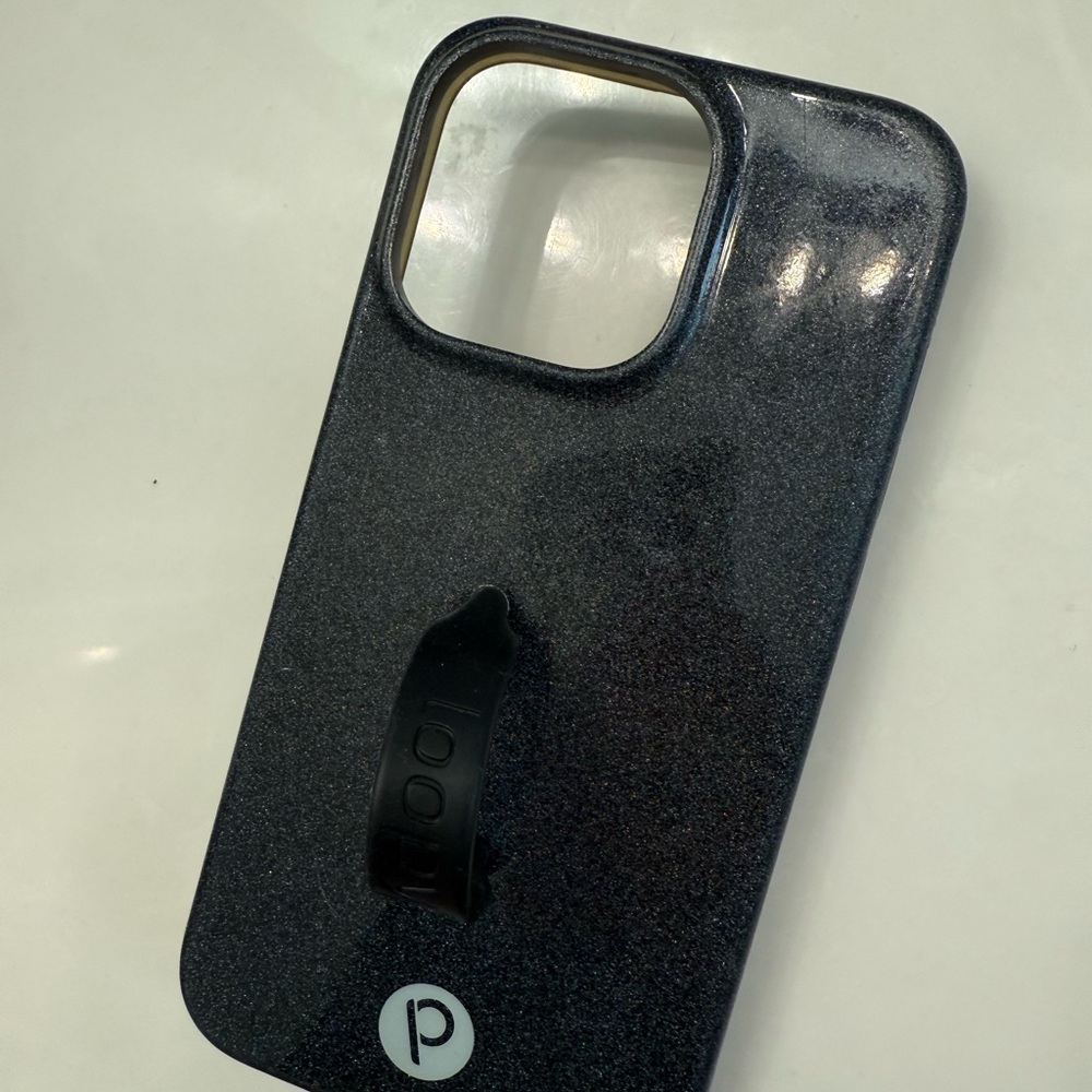 Loopy Black Sparkle iPhone 13 Pro Case - Picture 2 of 5